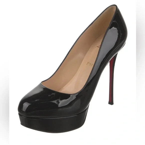 - ♥️♥️ Christian Louboutin DIRDITTA 130 black Patent Leather high heels ♥️♥️39